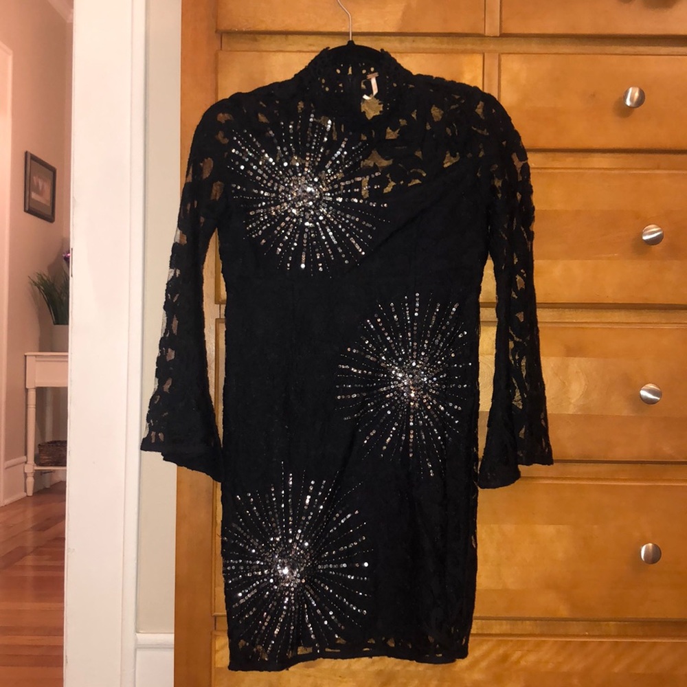 Free People black mini dress